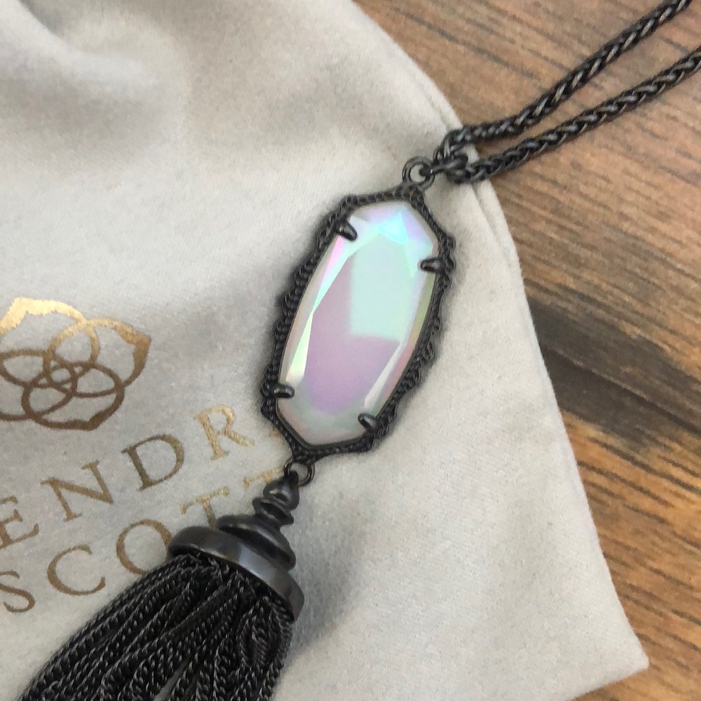 Iridescent Stone Long Necklace Kendra Scott